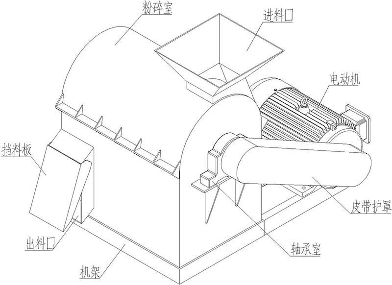 半濕物料粉碎機(jī)結(jié)構(gòu)圖
